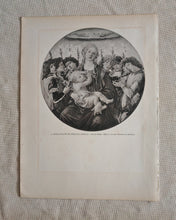 Load image into Gallery viewer, Vintage Double-Sided Art Book Plate , Head of St. Sebastian / Madonna Angels
