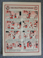 Load image into Gallery viewer, Vintage The Piggywigs on Parade Book Print Comic Illustration Page 35 x 25.5cm
