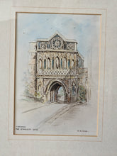 Load image into Gallery viewer, Vintage Print Picture In Wooden Frame: Norwich The Ethelbert Gate M.A Cole
