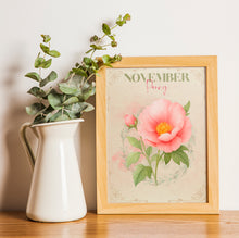 Load image into Gallery viewer, Birth Month Flower Cards | 12 Digital Download Prints | Vintage Floral Wall Art | Botanical Birthday Flowers | PNG &amp; PDF Files
