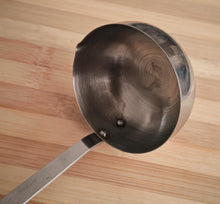 Load image into Gallery viewer, Vintage Stainless Steel and Wood Handle Ladle 28cm Long Retro Kitchenalia Utensil
