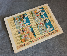 Load image into Gallery viewer, Vintage Tiny and Tot Are Happy by the Sea Double Page Book Print 35 x 25.5cm
