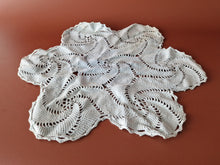 Load image into Gallery viewer, 2 x Rare Crochet Doily Ornamental Round Table Place Mats , Blue Colour, Genuine
