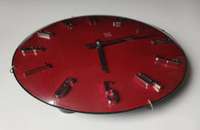 Load image into Gallery viewer, Vintage Retro Red Wall Clock Premier Quartz Space Age Style 31cm Tested
