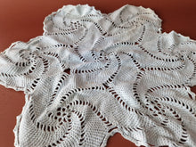 Load image into Gallery viewer, 2 x Rare Crochet Doily Ornamental Round Table Place Mats , Blue Colour, Genuine
