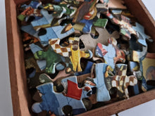 Load image into Gallery viewer, Jigsaw Puzzle Retro vintage Children Funtime Jigsaw In Wooden Box Complete
