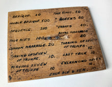 Load image into Gallery viewer, Antique Royal Bezique Register Score Counters Wooden Card Game Scorers Pair
