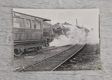 Load image into Gallery viewer, Black White Photo Locomotive Steam Engine North Yorkshireman 23/06/81 4472 Flying Scotman Passes the
