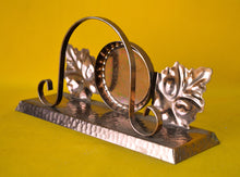 Load image into Gallery viewer, Vintage Copper Letter Rack , Sailing Ship and Leaf Theme, 19.2cm x 6.3cm x 10cm

