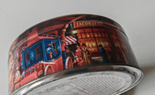 Load image into Gallery viewer, Vintage Jacobsens Bakery Danish Biscuit Tin – 14.5cm Diameter Collectible Round
