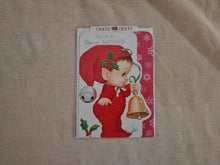 Load image into Gallery viewer, Vintage Unused Christmas Card , You’re a Special Brother , Cute Elf Design NEW

