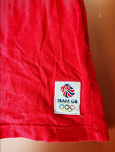 Load image into Gallery viewer, Adidas Team GB Olympic T-Shirt Unisex Size L Red Trefoil Logo Great Britain
