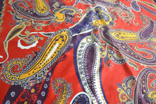 Load image into Gallery viewer, Vintage Ladies Headscarf Mixed Colours Paisley Patterns. 100% Polyester
