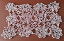 Load image into Gallery viewer, Rare Crochet Doily Ornamental Table Place Mat , Pink Colour, Genuine Vintage

