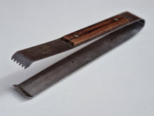 Load image into Gallery viewer, Retro Stainless steel ice tong with rosewood detail, Mid-Century Modern Style
