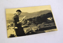 Load image into Gallery viewer, Vintage Photograph, Man Reading A Map, Village Countryside View ,1960s

