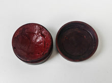 Load image into Gallery viewer, Vintage Bakelite Plastic Shoe Polish Pot Round Brown 4.5cm Collectible
