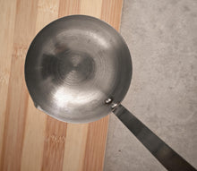 Load image into Gallery viewer, Vintage Stainless Steel and Wood Handle Ladle 28cm Long Retro Kitchenalia Utensil
