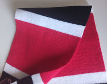 Load image into Gallery viewer, Manchester United Supporters Scarf Red Black White Football Fan Fringe 157cm
