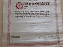 Load image into Gallery viewer, Vintage 1950&#39;s Diploma Certificate Ephemera  The School Of Accountancy
