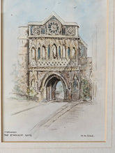 Load image into Gallery viewer, Vintage Print Picture In Wooden Frame: Norwich The Ethelbert Gate M.A Cole
