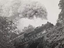 Load image into Gallery viewer, Black White Photo Locomotive Steam Engine N.Y.M.R Gala Weekend 10th October 1987 8:41 at Water Ark w
