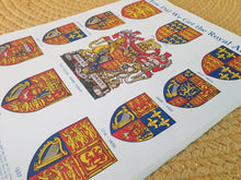 Load image into Gallery viewer, Vintage Book Plates: Royal Arms Shield Illustrations Images,  Ideal for framing or scrapbooking proj
