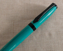 Load image into Gallery viewer, Platignum Studio Ballpoint Pen , Turquoise , Black Ink , 13.5cm , Used
