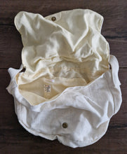 Load image into Gallery viewer, Vintage Canva Cotton Messenger Bag White Colour Made In Hong Kong Genuine Vintag
