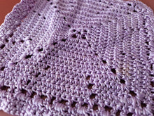 Load image into Gallery viewer, 2 x Rare Crochet Doily Ornamental Table Place Mats , Lilac Colour Vintage Retro
