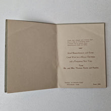 Load image into Gallery viewer, True Vintage c 1950s Christmas Greeting Card Every Good Wishes Used Condition
