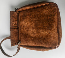 Load image into Gallery viewer, Vintage 1970s Brown Faux Leather Satchel Shoulder Bag Briefcase Retro Unisex
