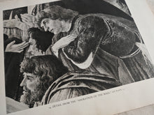 Load image into Gallery viewer, Vintage Double-Sided Book Plate , Detail from The Adoration of the Magi
