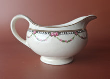 Load image into Gallery viewer, Retro J&amp;G Meakin Pottery Ceramic Sauce / Gravy Boat / Custard Jug, Rose Floral Pattern
