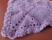 Load image into Gallery viewer, 2 x Rare Crochet Doily Ornamental Table Place Mats , Lilac Colour Vintage Retro
