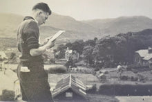 Load image into Gallery viewer, Vintage Photograph, Man Reading A Map, Village Countryside View ,1960s
