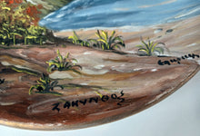 Load image into Gallery viewer, Hand Painted Zakynthos Greece Decorative Wall Plate Coastal Landscape 27cm
