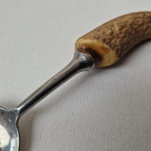 Load image into Gallery viewer, Antique Table Spoon with Antler Horn Handle 23cm long
