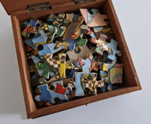 Load image into Gallery viewer, Jigsaw Puzzle Retro vintage Children Funtime Jigsaw In Wooden Box Complete
