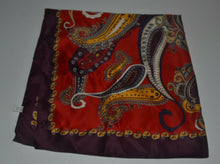 Load image into Gallery viewer, Vintage Ladies Headscarf Mixed Colours Paisley Patterns. 100% Polyester
