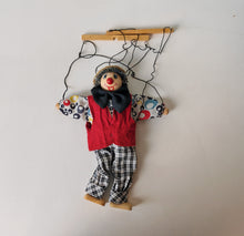 Load image into Gallery viewer, Vintage Handmade Clown Marionette Puppet - Collectible
