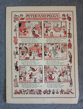 Load image into Gallery viewer, Vintage Peter and Peggy Cricket Match in the Jungle Book Print 35 x 25.5cm
