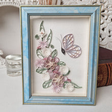 Load image into Gallery viewer, Handmade Cute Paper Quilling Art Unique Design Wall Art Picture frame Flower
