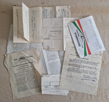 Load image into Gallery viewer, 8 x vintage ephemera papers: Insurance Documents, Church Documents, School Admission Papers, Old Che
