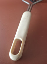 Load image into Gallery viewer, Vintage White Plastic Handle Potato Masher Retro Kitchenalia
