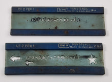 Load image into Gallery viewer, Collection of Vintage Draughting Stencils including 2 Uno Penstencils UF 2 PEN1
