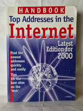 Load image into Gallery viewer, Handbook of top addresses in the internet Year 2000 Edition Rare Vintage Book
