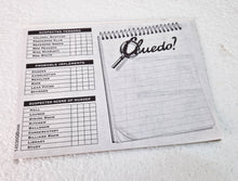 Load image into Gallery viewer, Vintage Cluedo Game Cards Spare Parts , Murder Wallet, Weapon Cards, Character Cards
