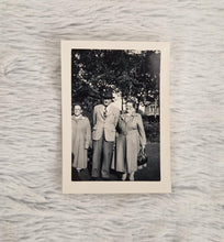 Load image into Gallery viewer, Vintage Black &amp; White Old Family Photograph, 2  Woman and a Smartly Dressed Old Man, Date Uknown, Vo
