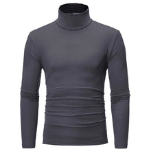 Load image into Gallery viewer, Thermal Underwear Tops Men Spring Clothes Thermal Shirt Autumn Men&#39;s Winter Tights High Neck Thin Slim Fit Long Sleeve T-shirt
